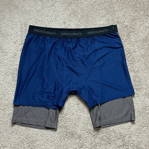 Lot of 2 Pairs Duluth Trading Co. Men’s XL Buck Naked Boxer Briefs Blue Gray - Picture 6 of 6